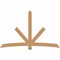 Ekena Millwork Alberta Smooth Timber Gable Bracket, Western Red Cedar, 96"W x 60"H x 1 1/2"D x 5 1/2"F, 15/12 Pitch GBW096X60X0206ALB00SWR - alternate 1